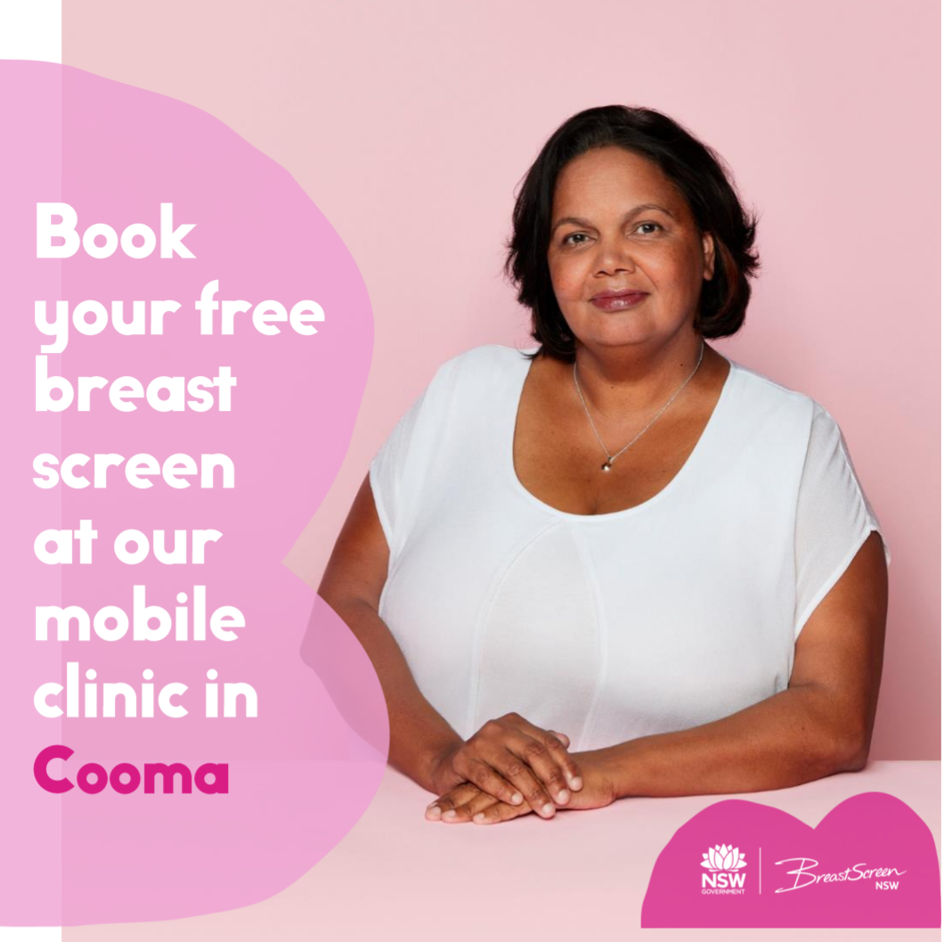 Cooma Mobile Breastscreen Van – book yourfree breast screen today!